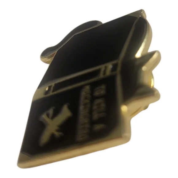 Whimsical Cat Lapel Pin - Picture 3 of 4